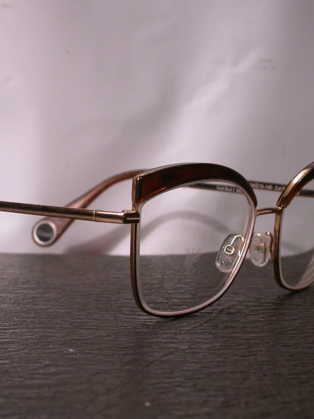 WOOW Good Mood Gold and Glitter Brown Eyeglasses Frames