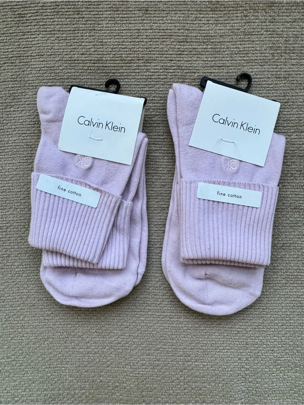 🆕 NWT Calvin Klein Fine Cotton Women’s Socks 2-Pack Bundle 🧦
