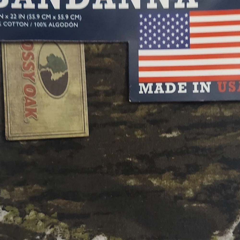Hav-A-Hank bandana in a Mossy Oak camouflage pattern