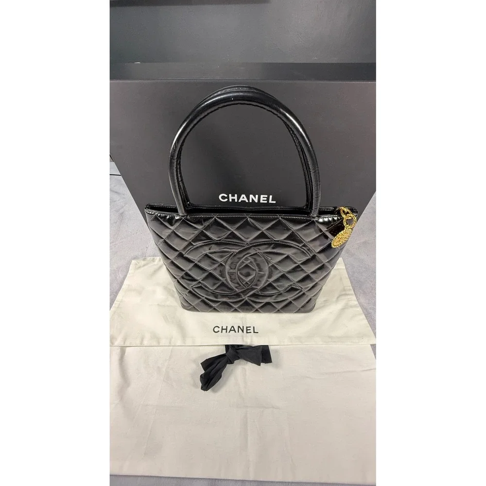 CHANEL black patent