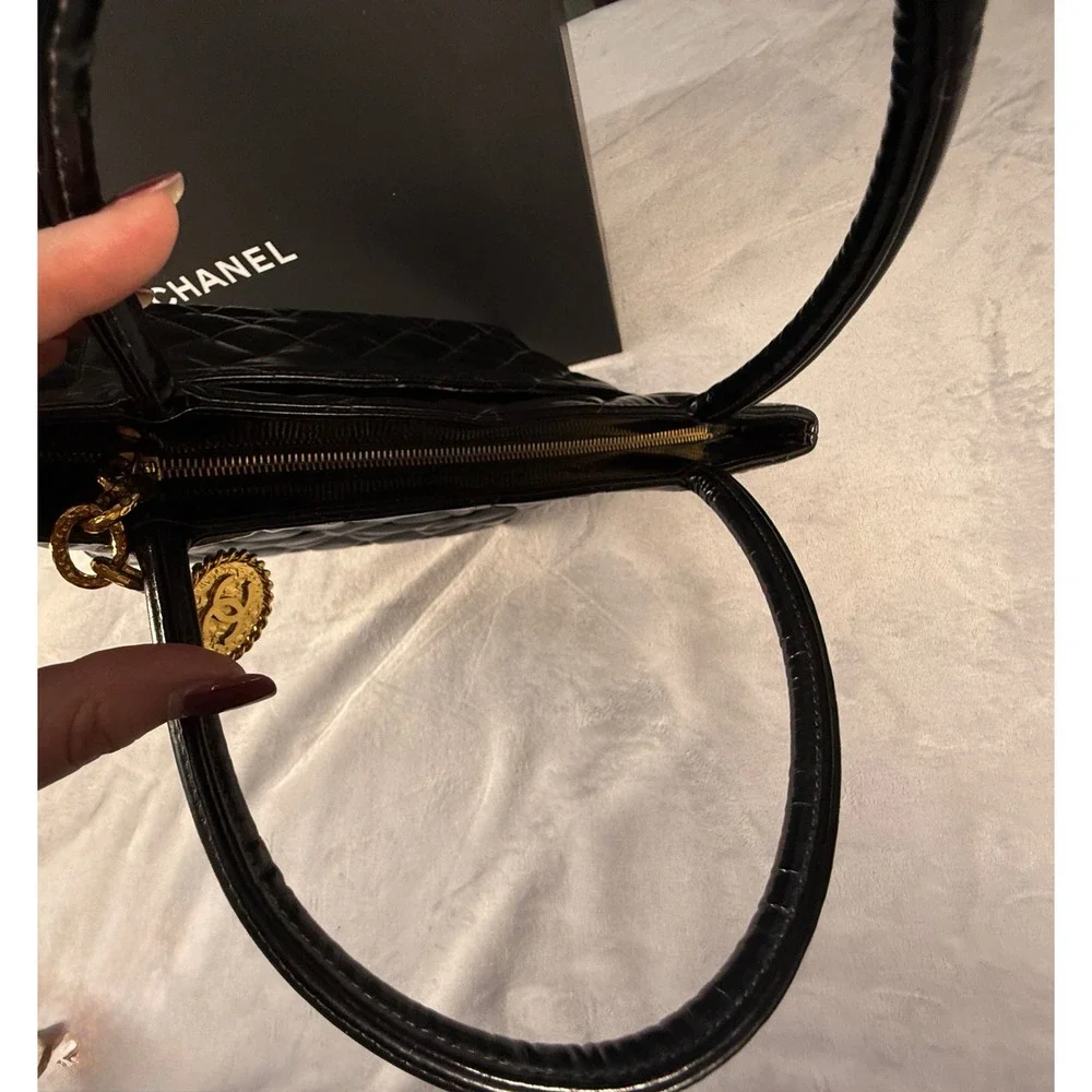 CHANEL black patent