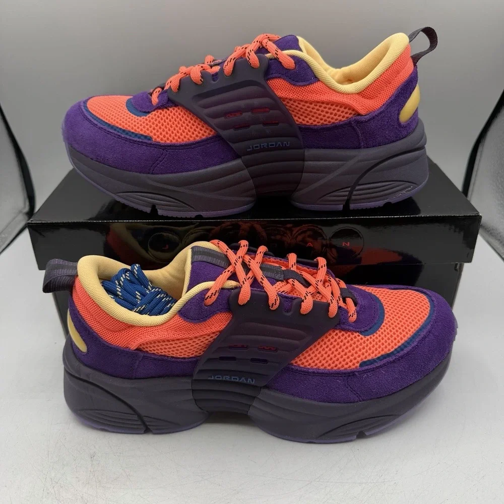 Nike Jordan Trunner‎ O/S SP Shoes Mens Sz 11.5 Bright Mango/Eggplant IQ5649-800