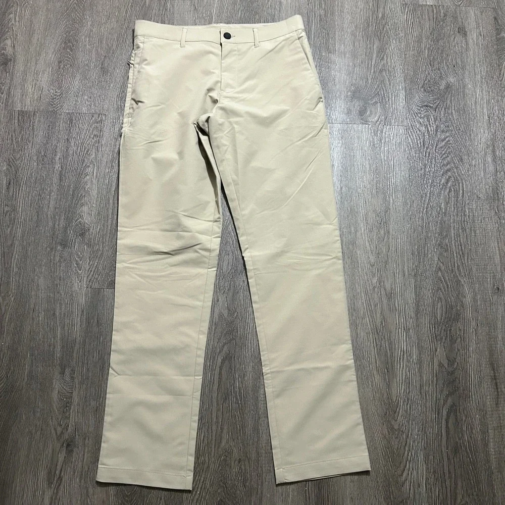 Banana Republic Core Temp Pants 30x32 Fits 30X31 Tan Khaki‎ Straight Leg Mens