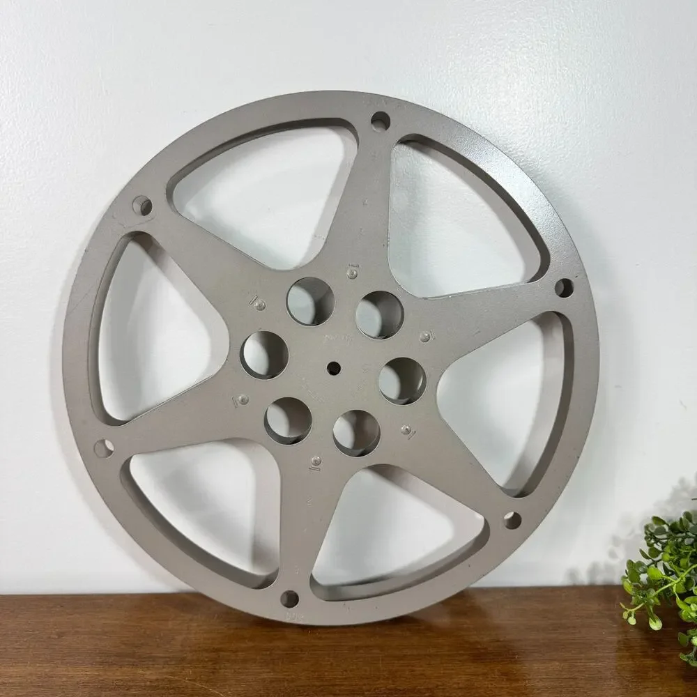 Vintage Scherr 16mm 1200 Ft Aluminum Metal Movie Film Reel Made in USA