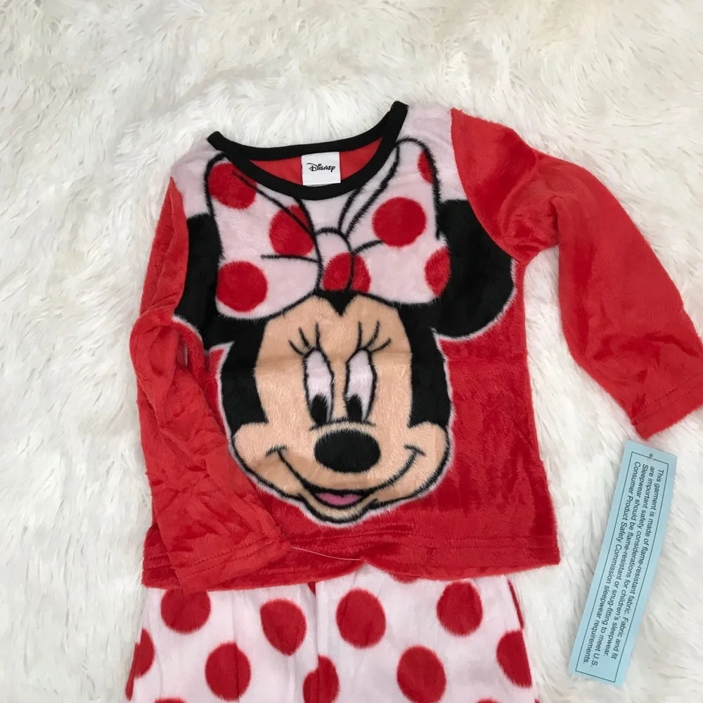 Disney Minnie Mouse Polka Dot 2pc Pajama Set