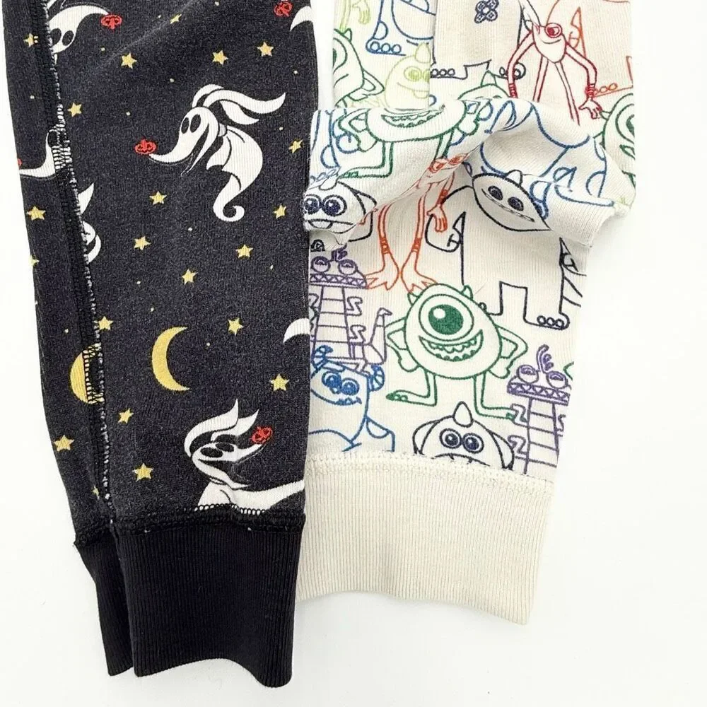 Hanna Andersson Lot of 2 Pair Long Johns Pajama Sets Disney Nightmare Before Chr