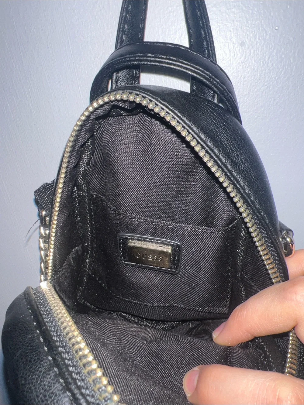 GUESS mini black backpack