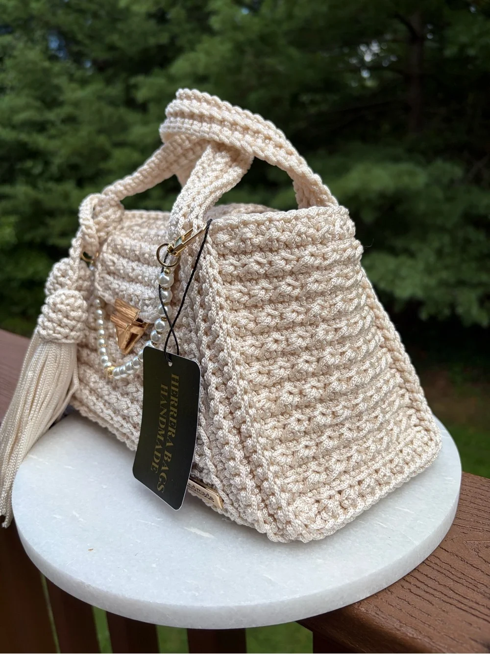N/A cream crochet