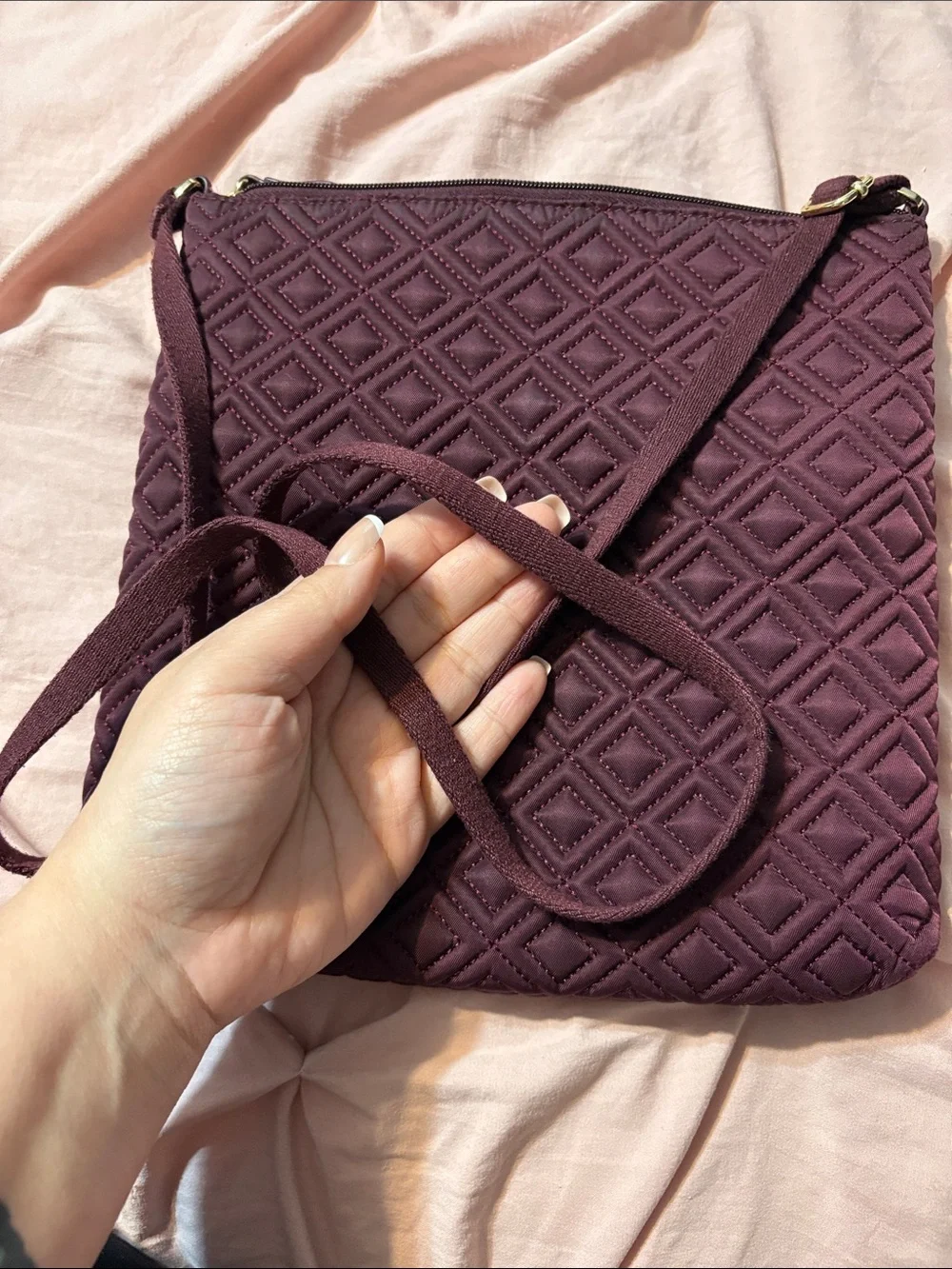Tory Burch compact quilted