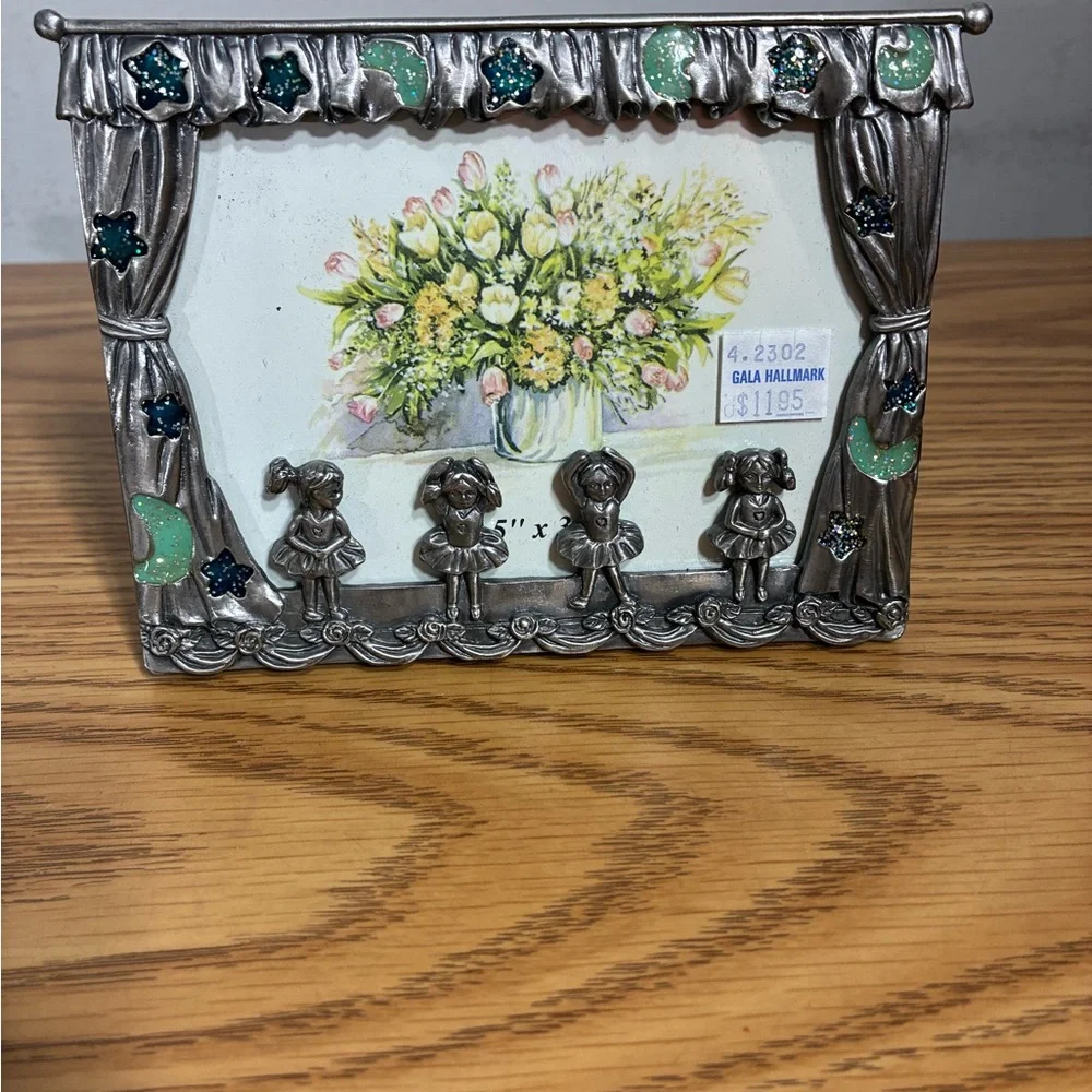 Pewter Ballerina Picture Frame New
