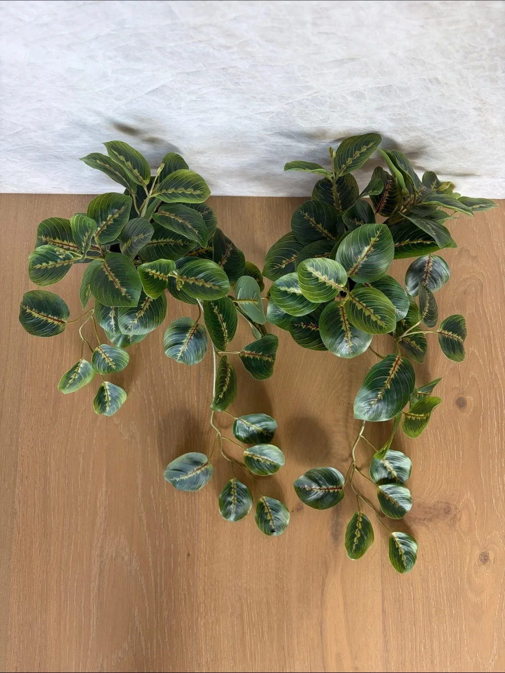 Hobby Lobby Faux Maranta Leaf “Prayer Plant” Set of 2, LIKE NEW