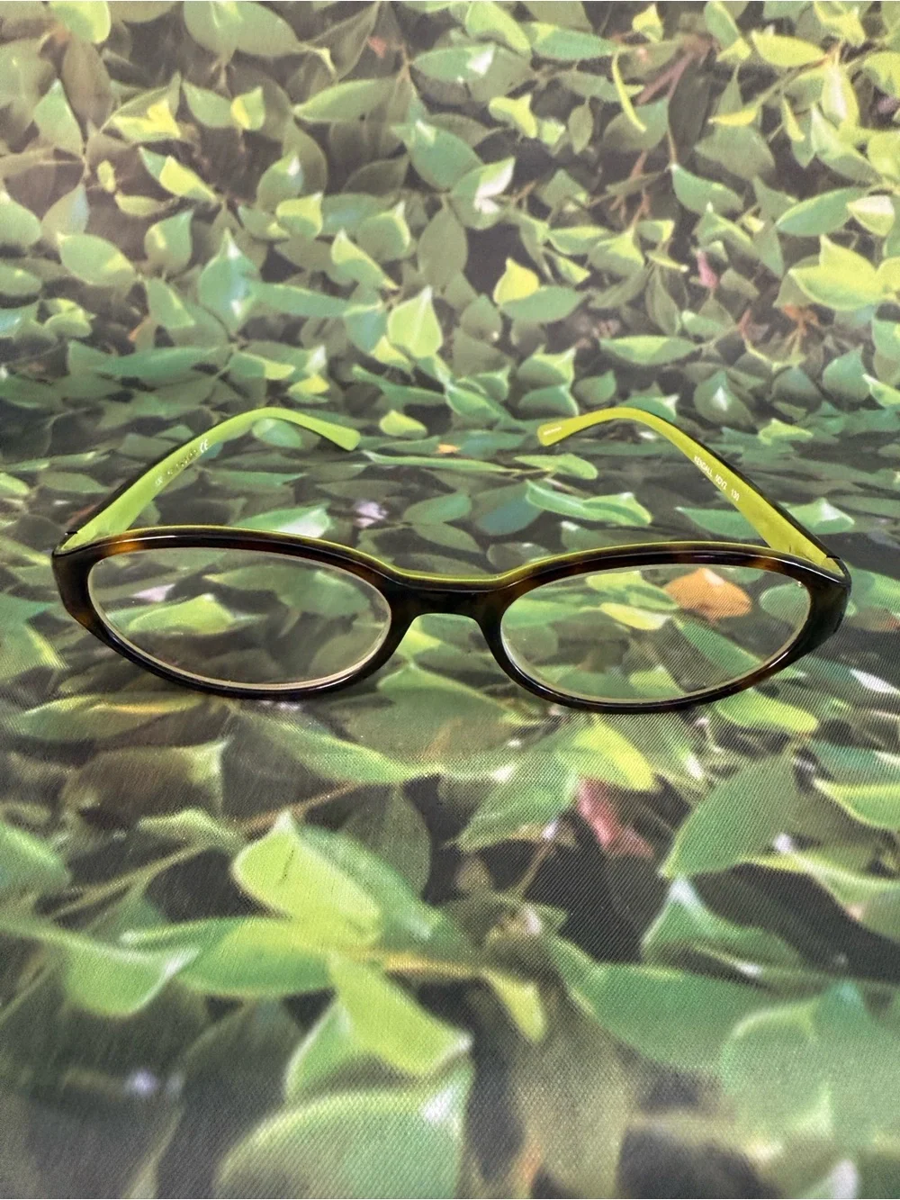 kate spade Brown Front with Lime Green Rim Cat-Eye Glasses