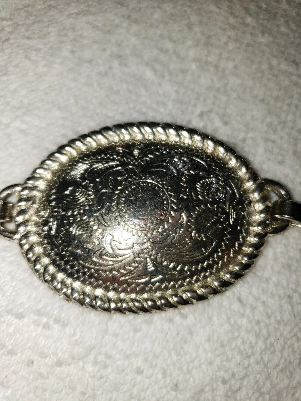 Tony Lama silver oval