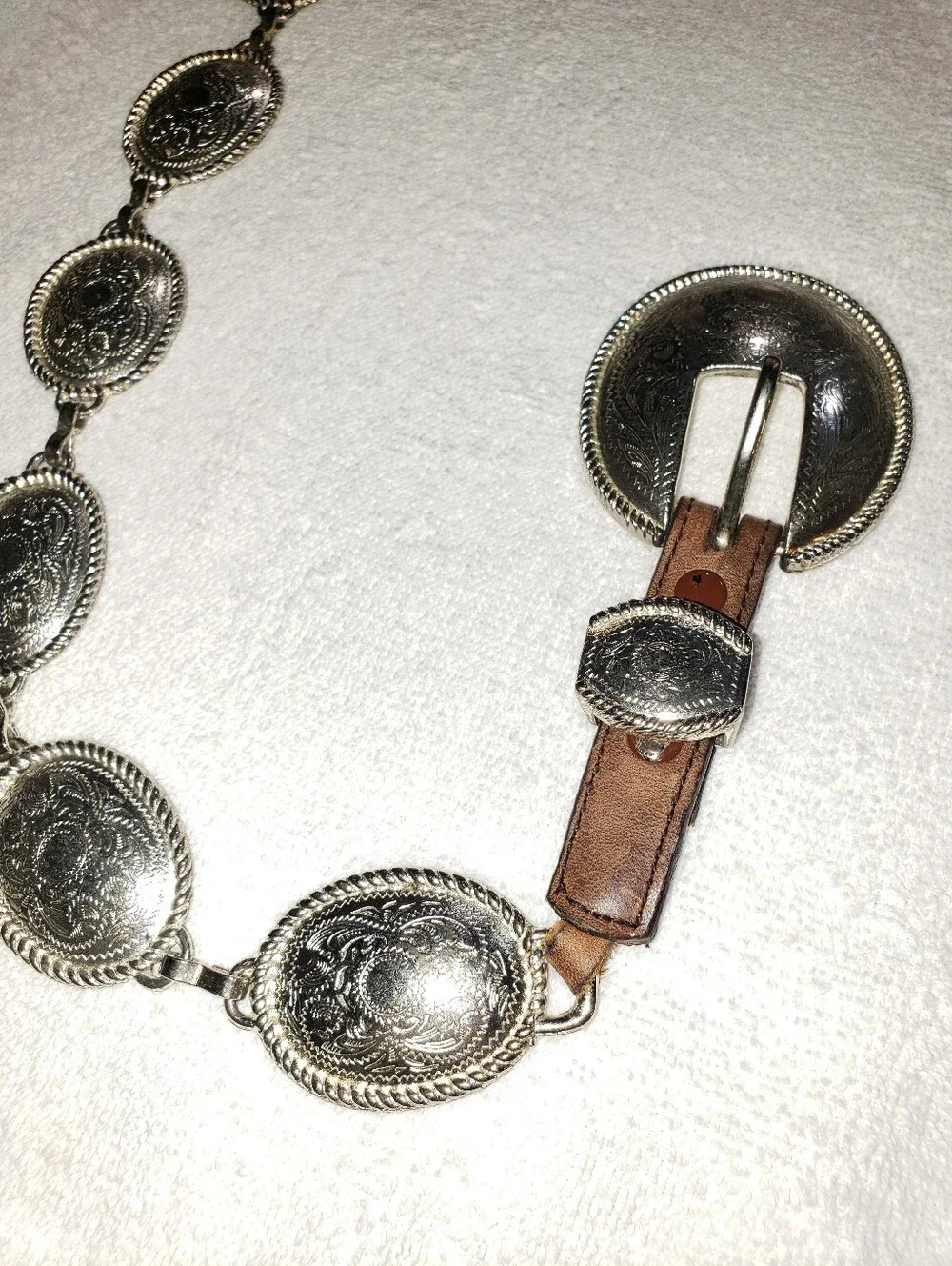 Tony Lama silver oval