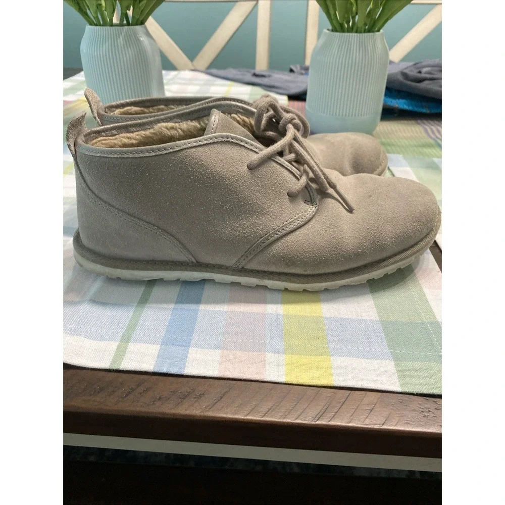 UGG Men's Size 7 Casual Suede Chukka Boots Fleece Lined Warm‎ Winter Shoes