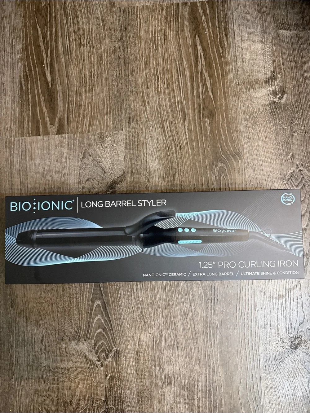 New bio ionic Long Barrel Curling Iron size 1.25”