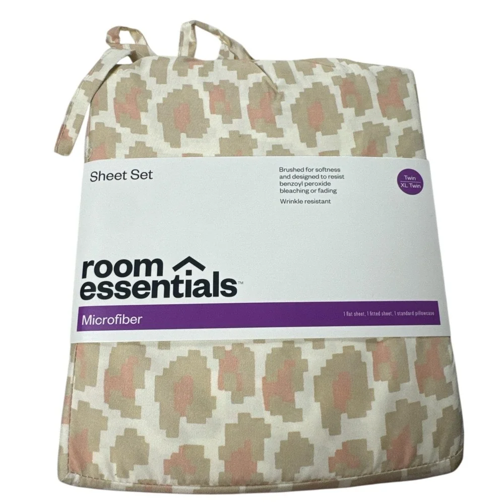 Room Essentials Microfiber‎ Sheet Set XL Twin Bedding Soft Durable Comfortable