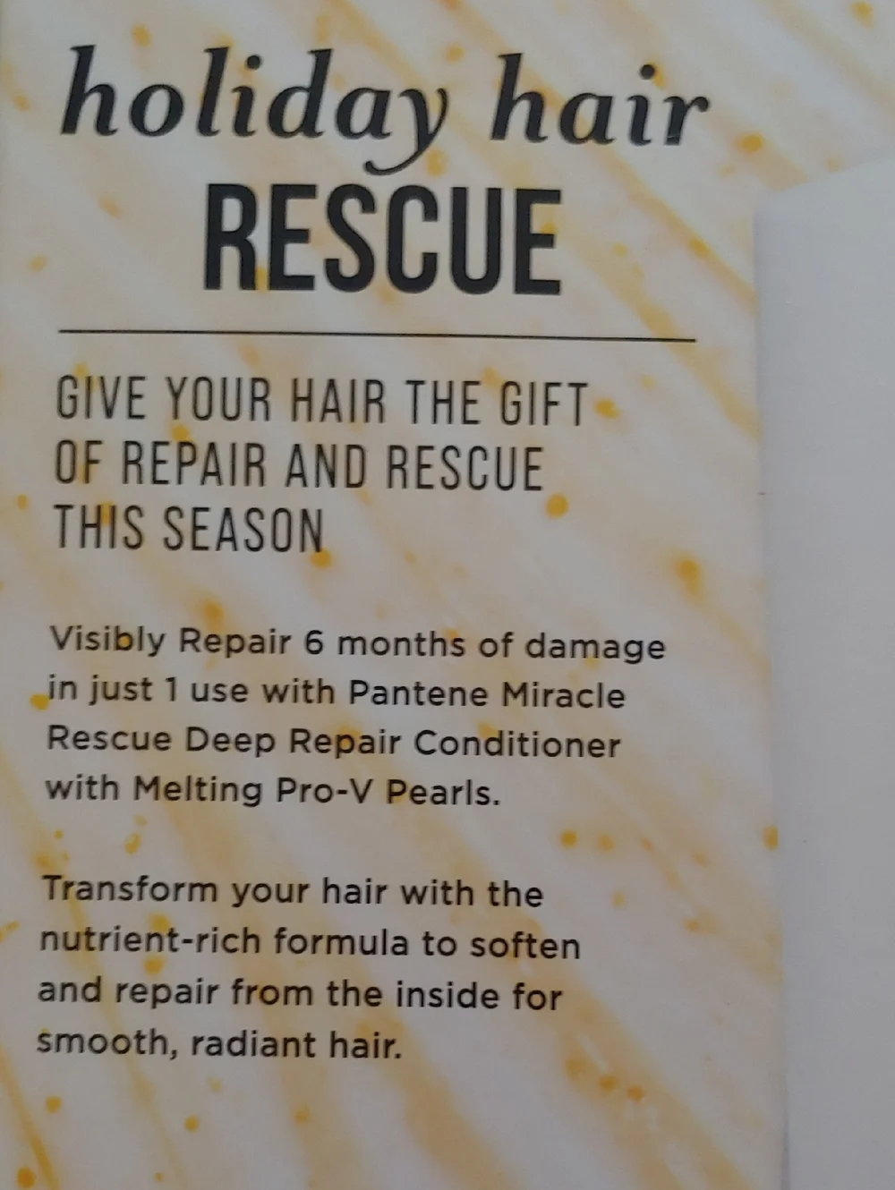 Pantene Holiday Hair Repair Gift Set -‎ Gold & Blue