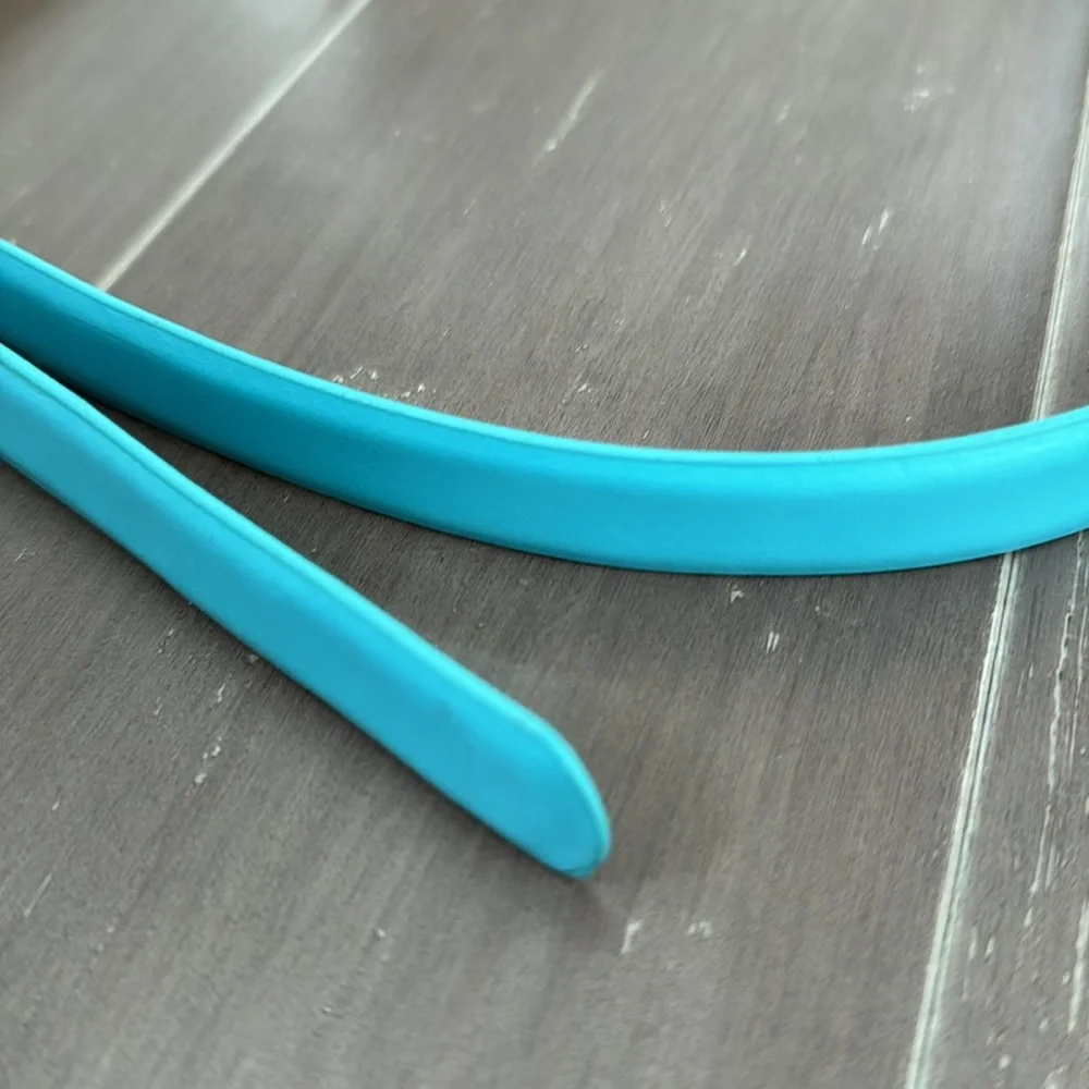 Talbots leather turquoise