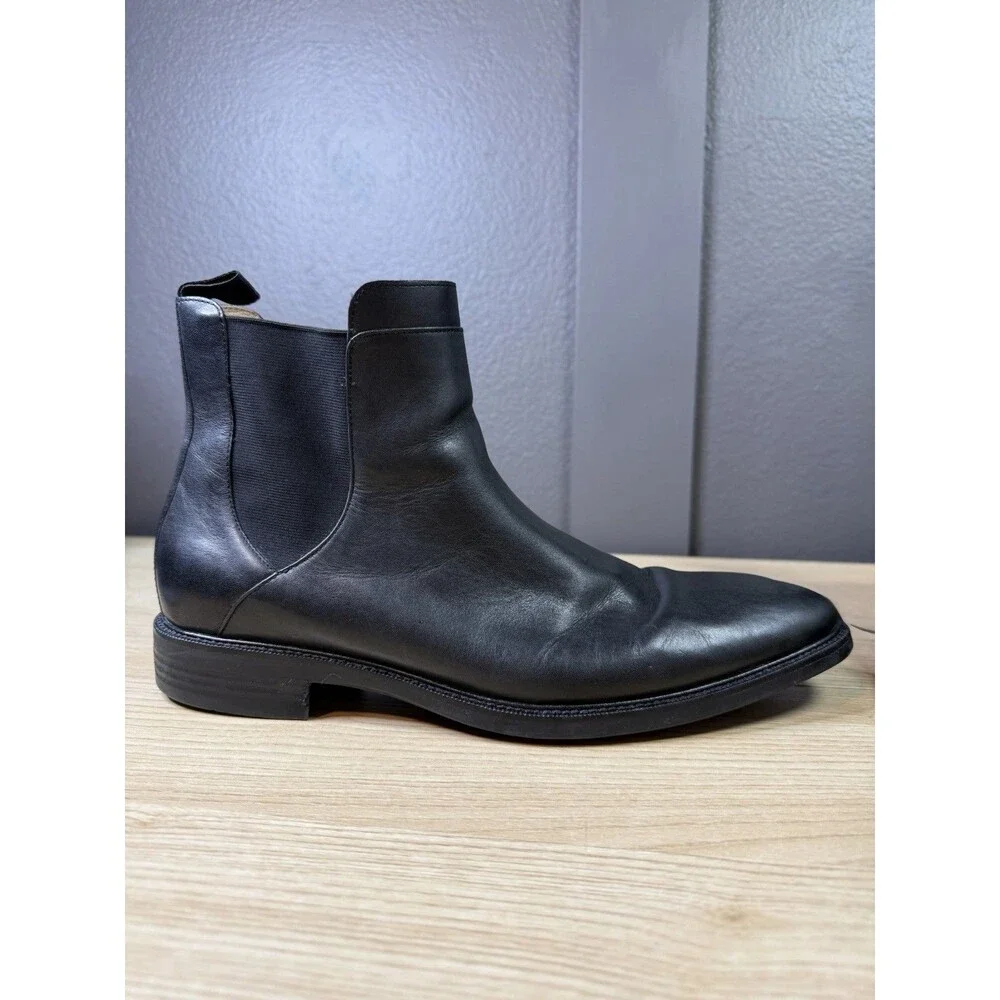 Cole Haan Grand Os Chelsea Ankle Boots Black Leather Men's Size 11 Event C20162