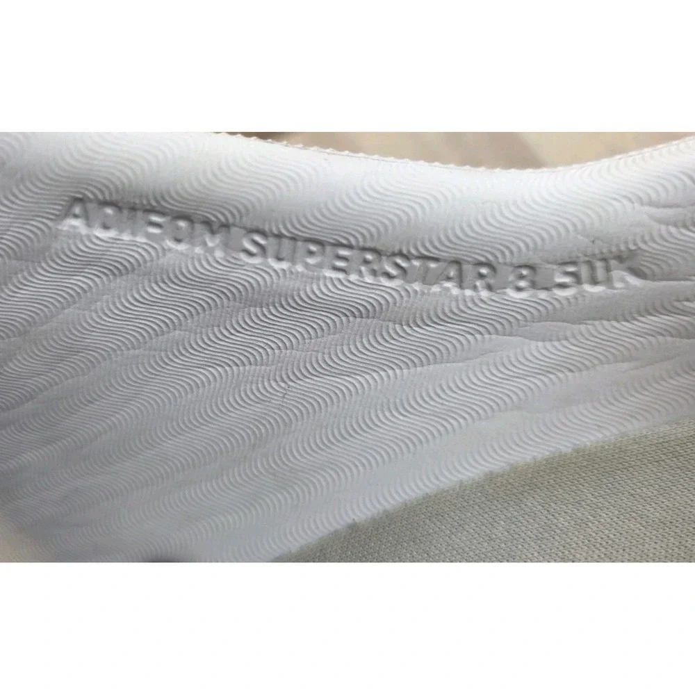 Adidas Originals AdiFOM Superstar Triple White Slip On Shoes UK 8.5‎ US M9 W10