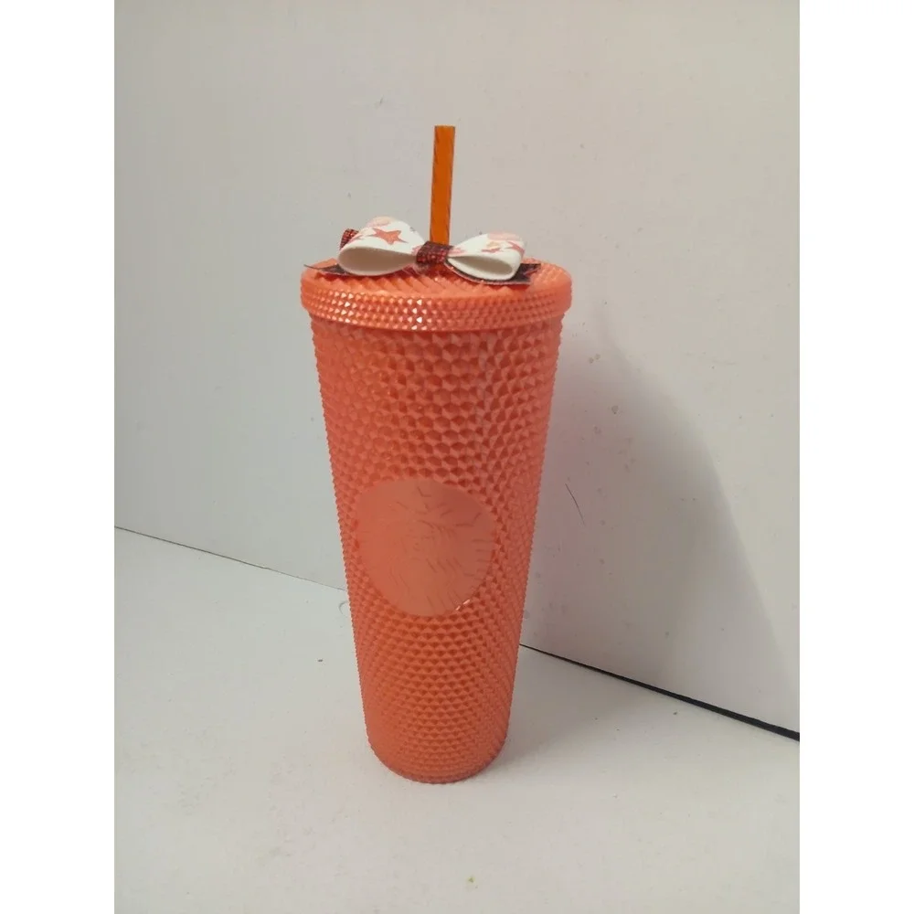 ORANGE PEARL-24‎ oz Starbucks Studded Tumbler-Limited Edition 2022