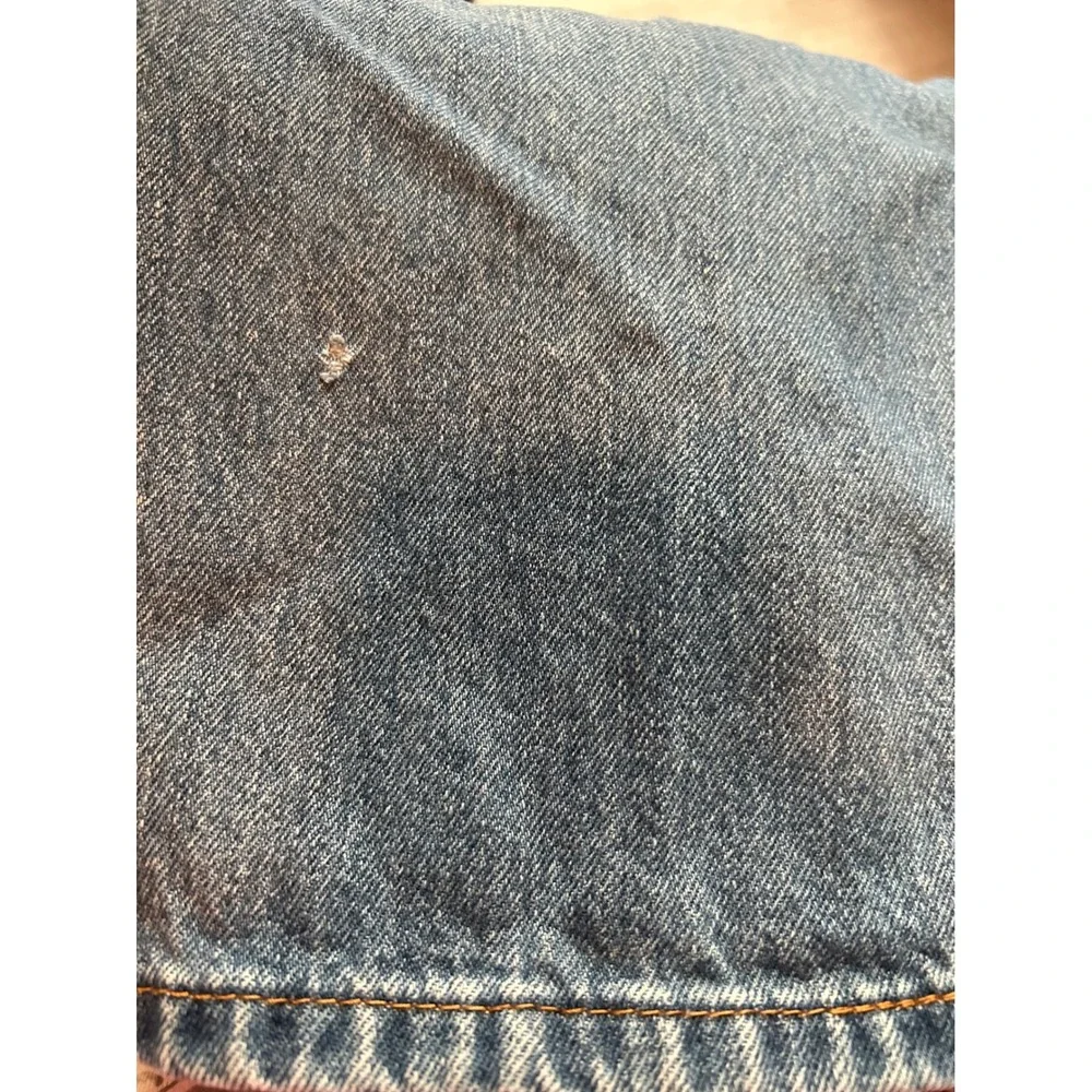 Levis 505 Mens Straight Fit Jeans Medium Wash Blue Denim 40x29 see note-flaw‎