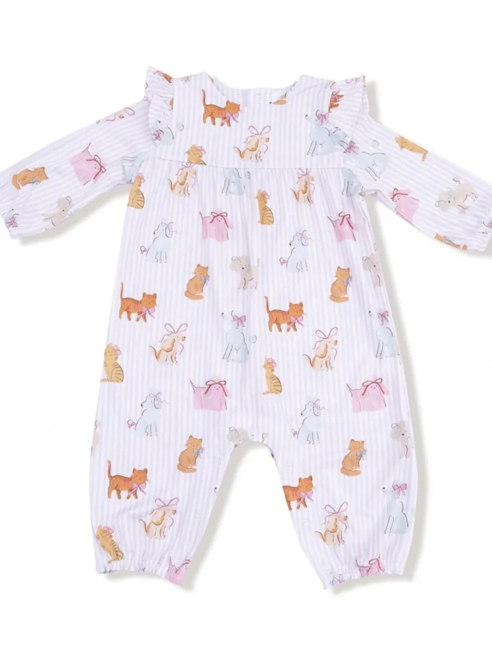 Angel Dear Fancy Pets Ruffle Romper 0-3 3-6 6-12 18-24 months