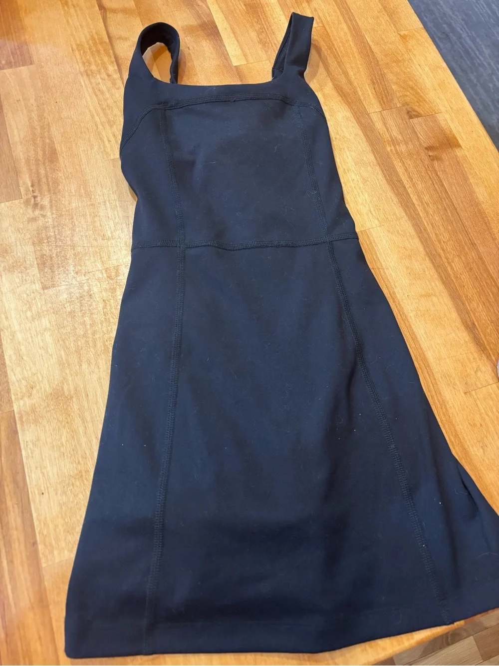 abercrombie kids Black Sleeveless Square-Neck athletic Romper/skorts Dress - 5/6