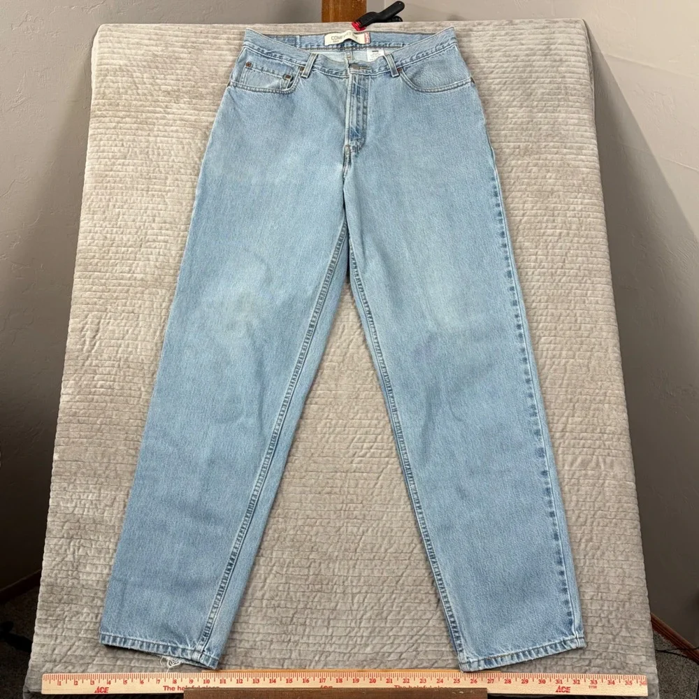 Levis 560 Comfort Fit Jeans 34x34 Light Wash‎ Blue Denim Tapered Leg 005604891