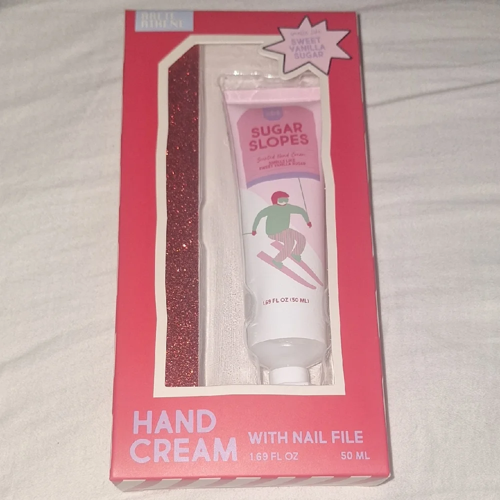 Sugar Slopes Pink Hand Cream with Nail File