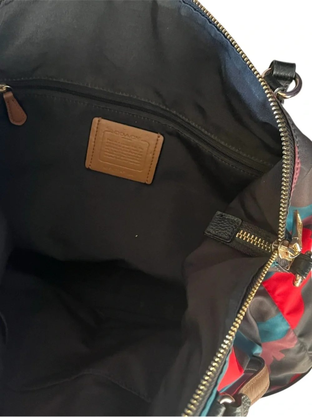 Coach multicolor red