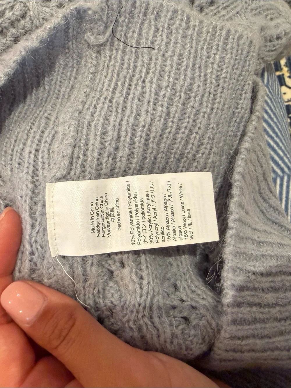 J. Crew soft cable