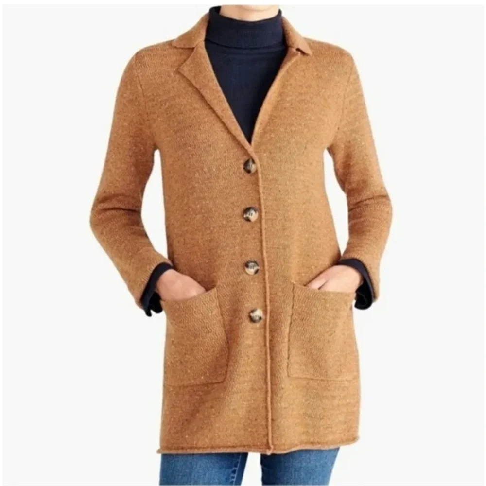 J.Crew Mercantile Donegal Coatagan lambswool blend sweater size S. EUC