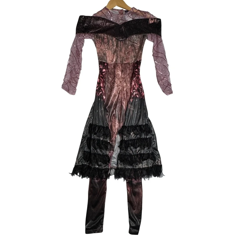 Disney Descendants 3 Audrey Costume Girls Medium Purple Pink Witch Dress Outfit‎