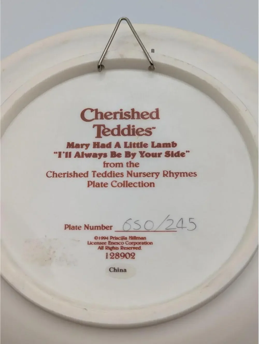 Cherished Teddies this 1994