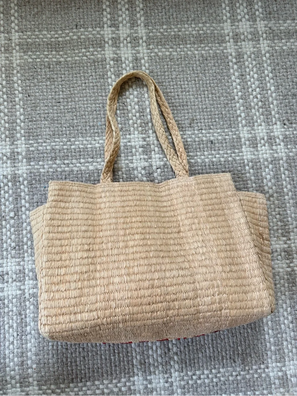 Anthropologie sequin raffia
