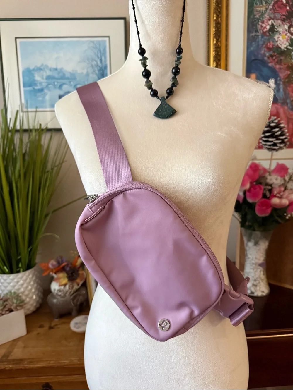 lululemon athletica Dusty Pink Crossbody Sling Bag