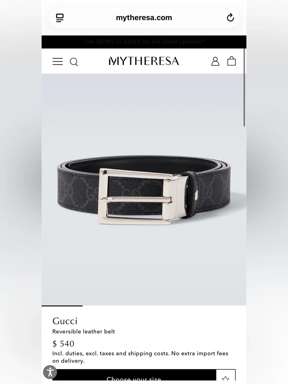 Gucci stylish leather