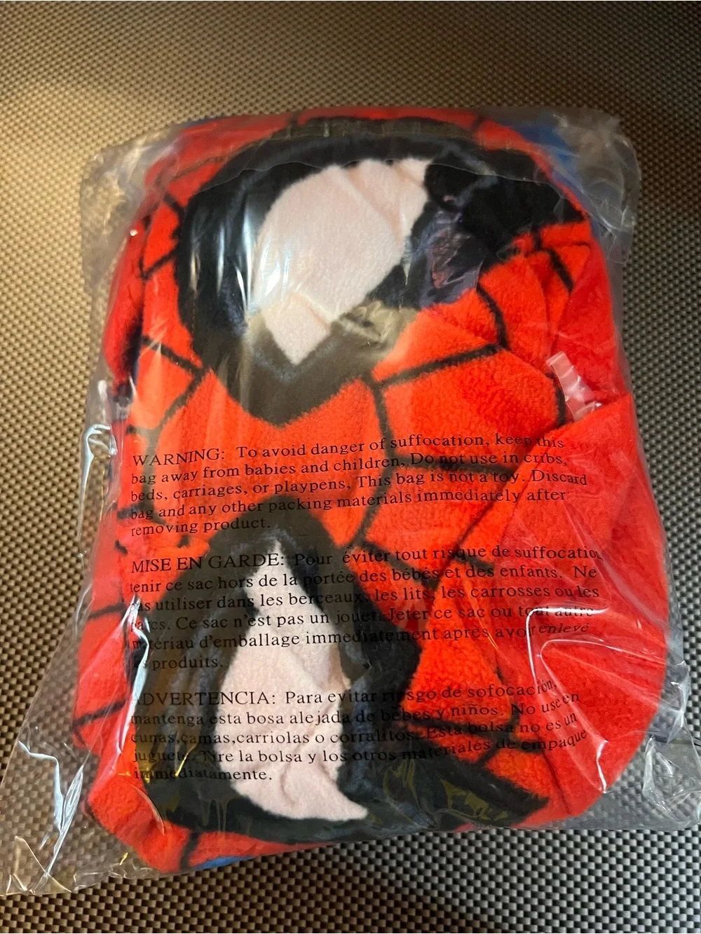 NWT Spider-Man fleece jumpsuit / pajama / Onesie size s(6/7) Halloween Costume