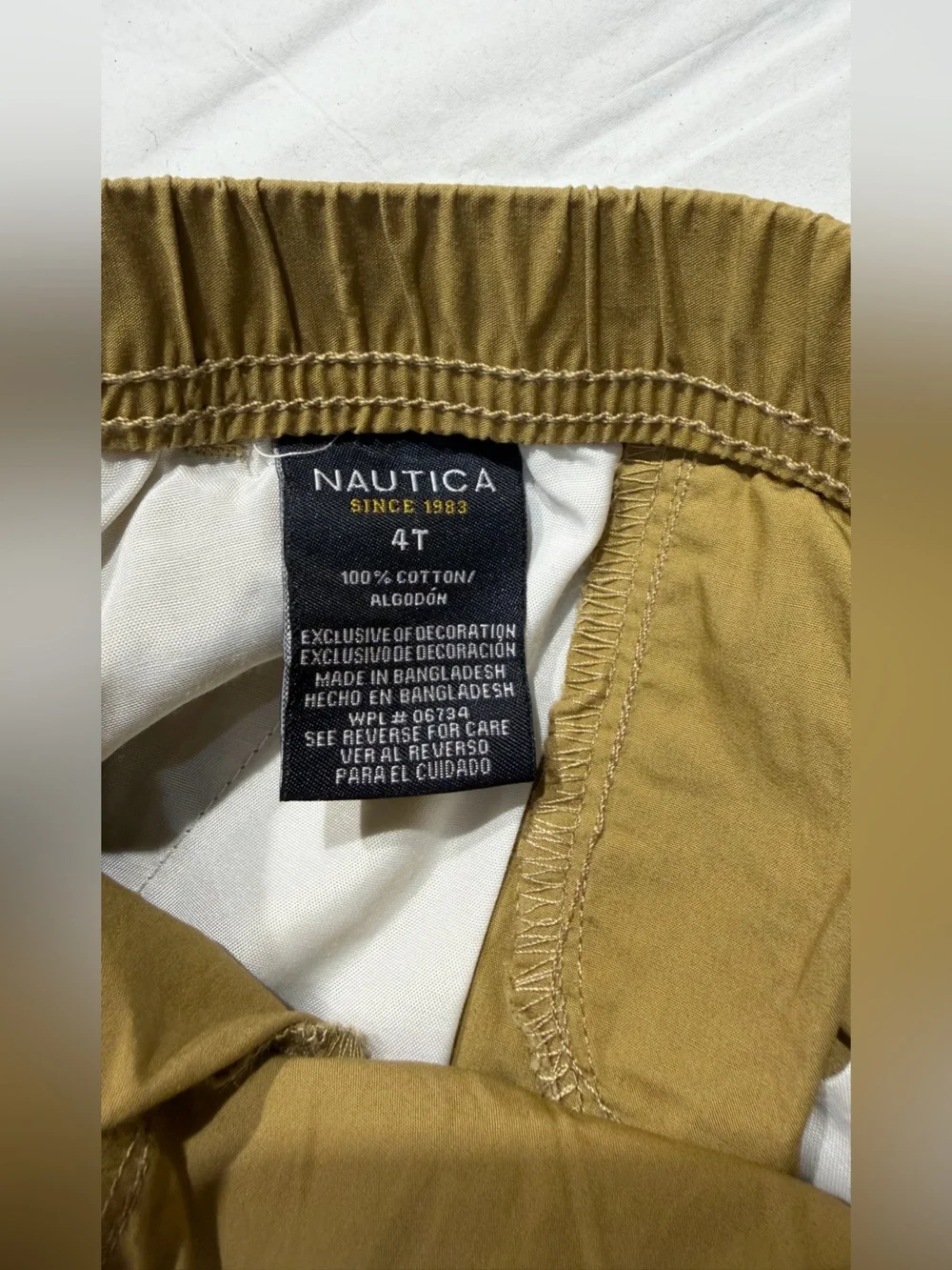 Nautica lightweight waistband hand