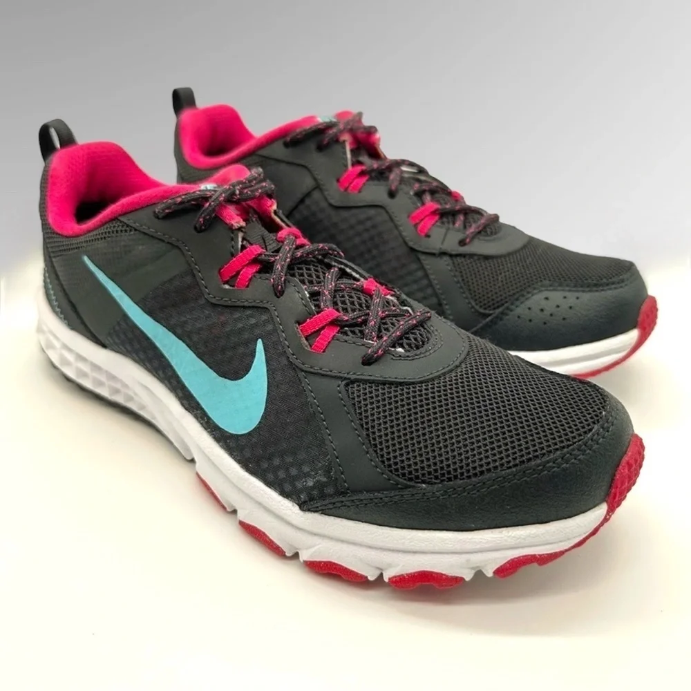 Nike Wild Trail  Womens Trail Running Shoes Black Pink 643074-001 Size 10