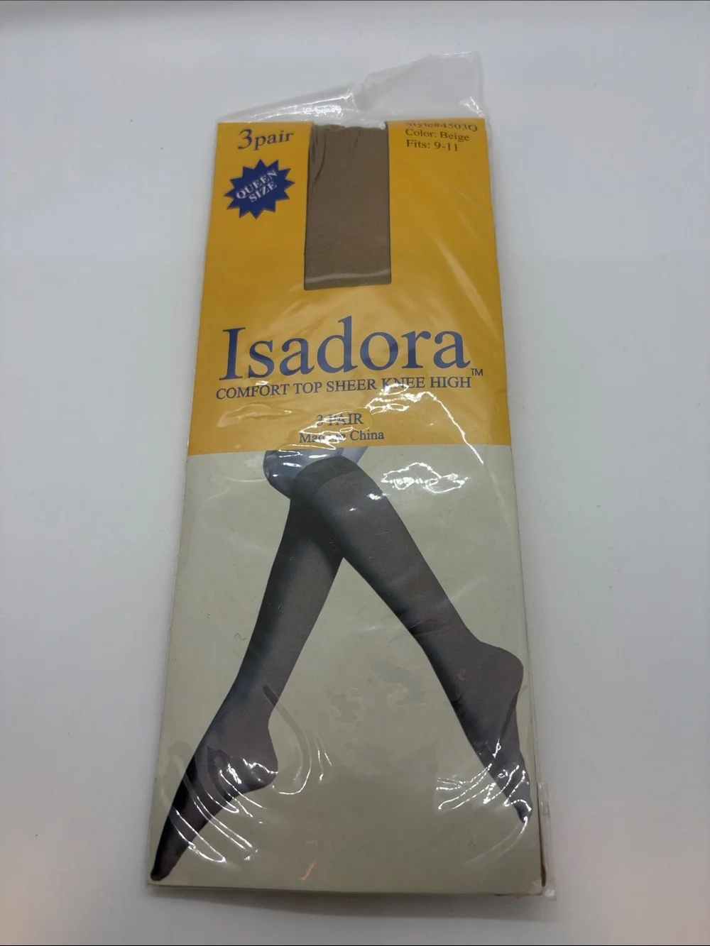 Men's Sheer Knee Highs - Beige (3 Pair)