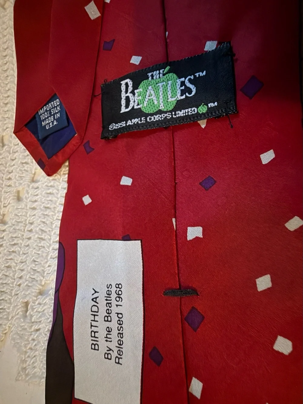 The Beatles vibrant red