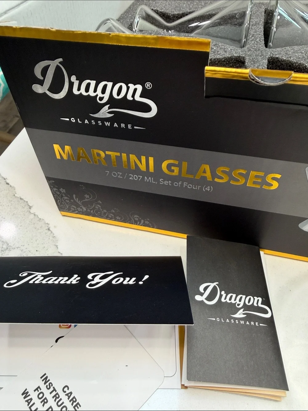 N/A dragon glassware