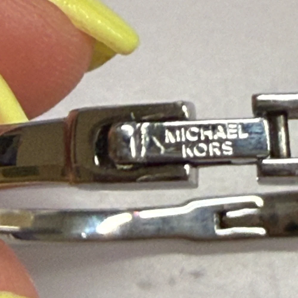 Michael Kors polished silver