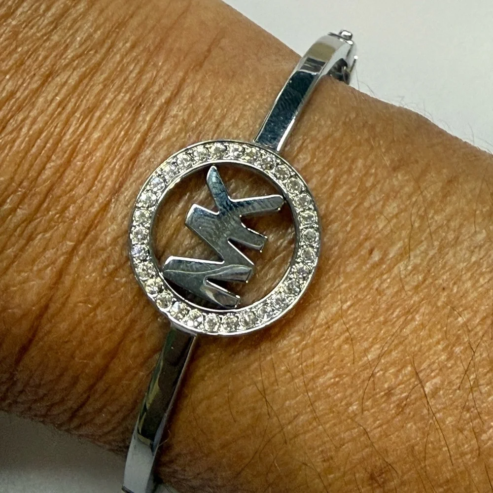 Michael Kors polished silver