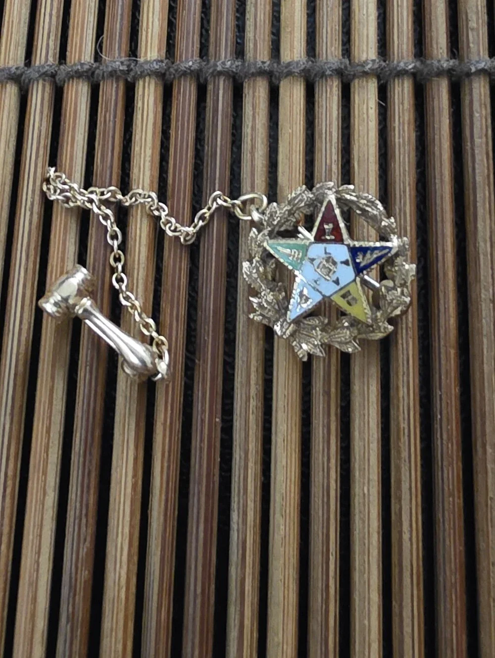 14k Eastern Star Yellow Gold Pin (Vintage)