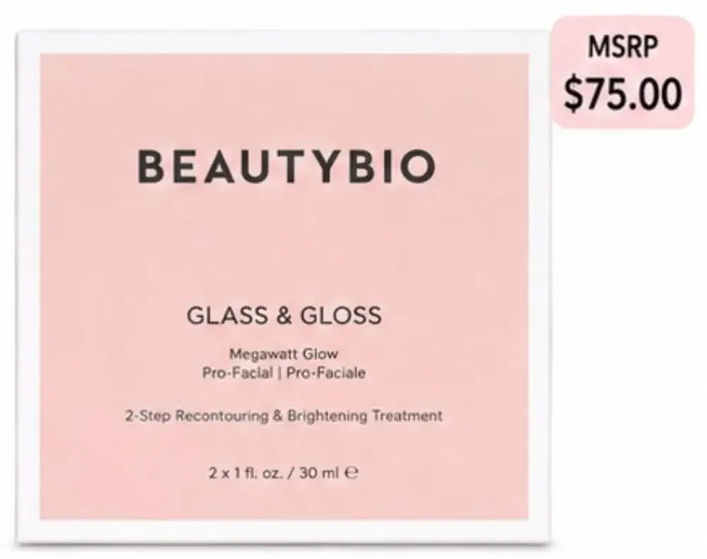 BeautyBio Glass & Gloss Megawatt Glow 2-Step Recontouring & Brightening Treatmen