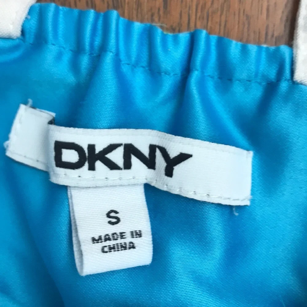 Girls DKNY Palm Frond Print Summer Dress